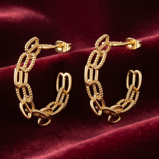 14K Gold Hypoallergenic Hoop Earrings