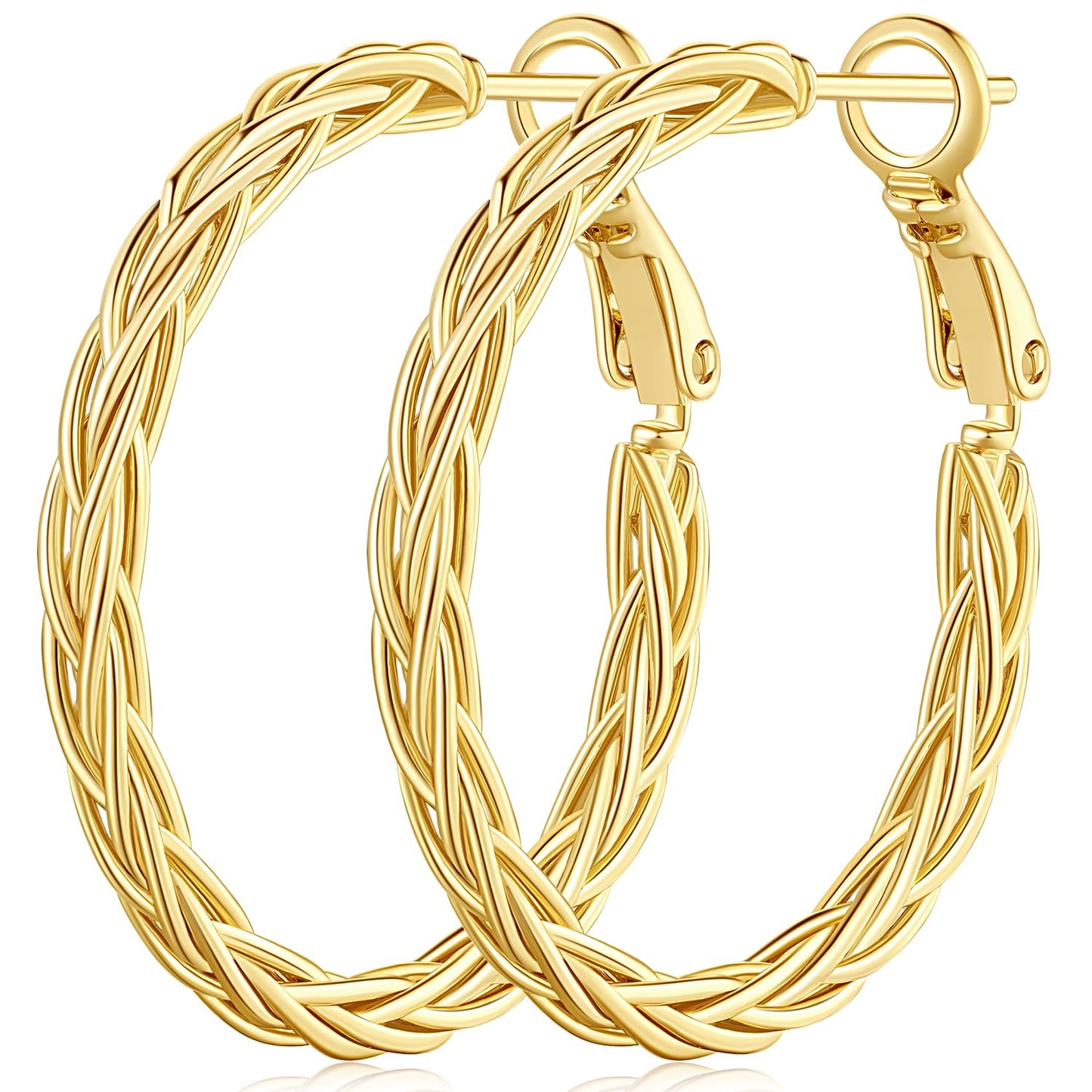 14K Gold Hoop Earrings