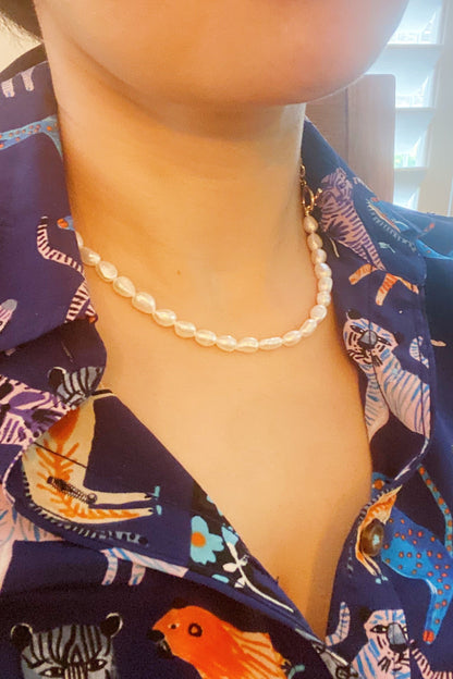 Pearl & Chain Necklace