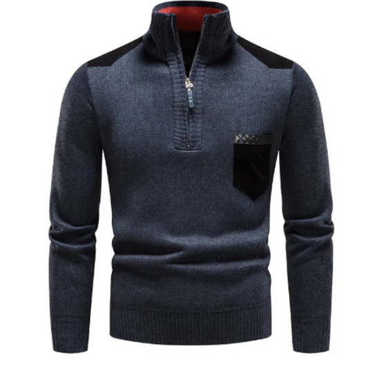 Cozy Plush Quarter-Zip Sweater