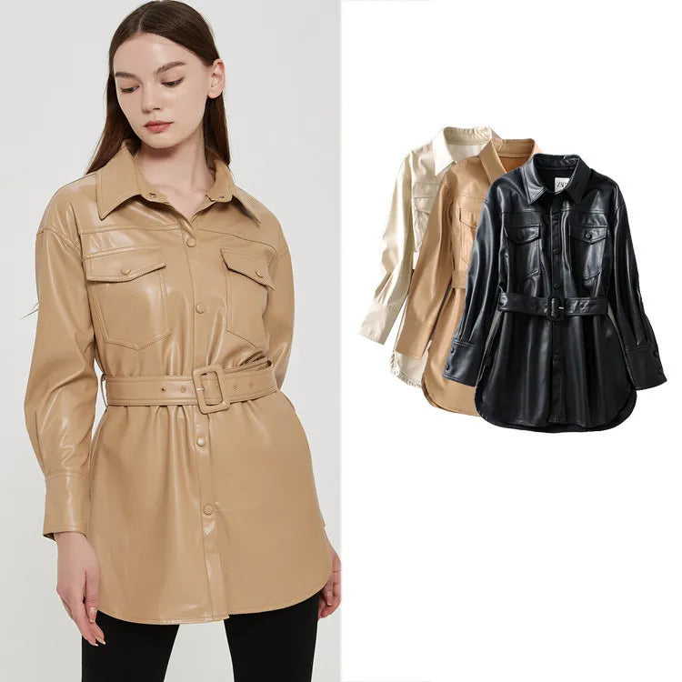 Women's high waist lace-up