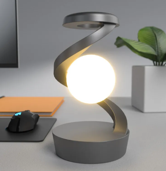 Wireless Rotating Moon Desk Lamp