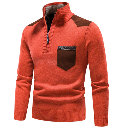 Cozy Plush Quarter-Zip Sweater