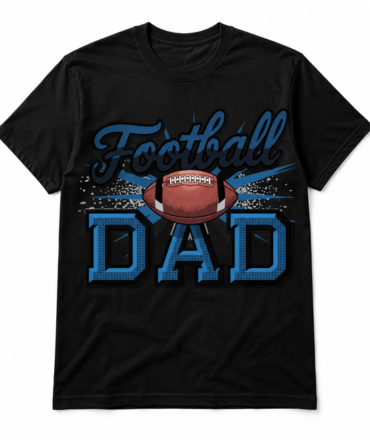 Football Dad Varsity Sports Graphic T-Shirt
