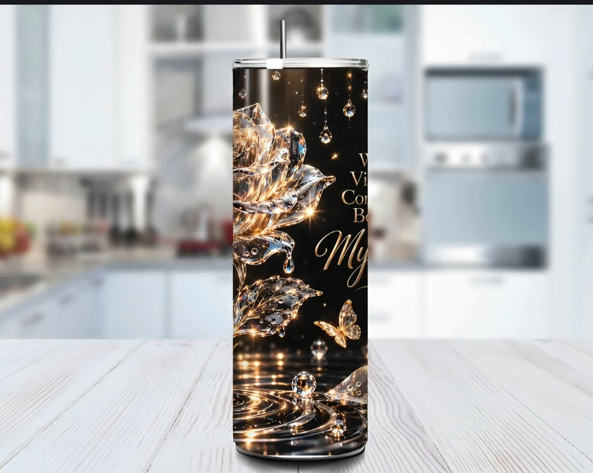 20 oz Golden Rose Affirmation Tumbler ✨ Make It Yours!