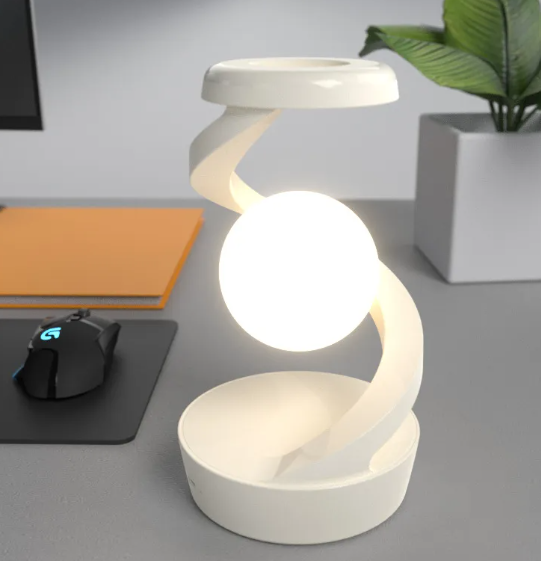 Wireless Rotating Moon Desk Lamp