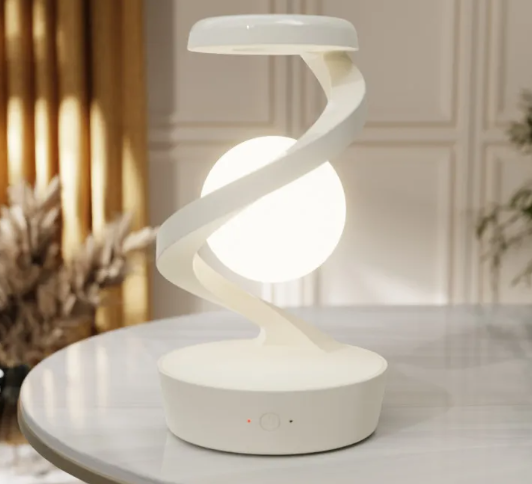 Wireless Rotating Moon Desk Lamp