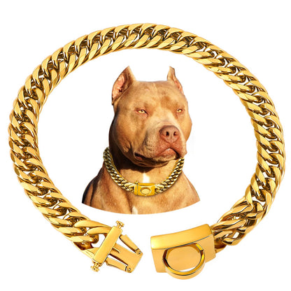 18K Gold Heavy Duty Cuban Link Collar
