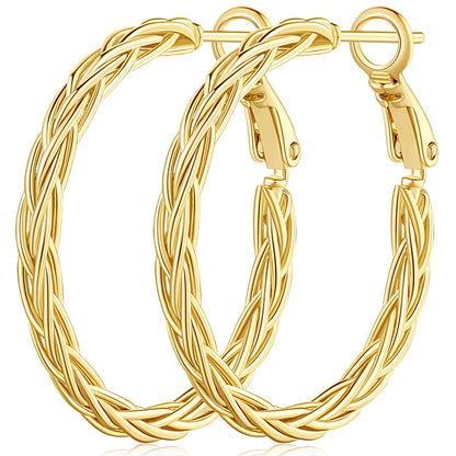 14K Gold Hoop Earrings