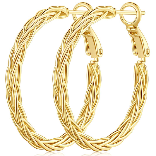14K Gold Hoop Earrings