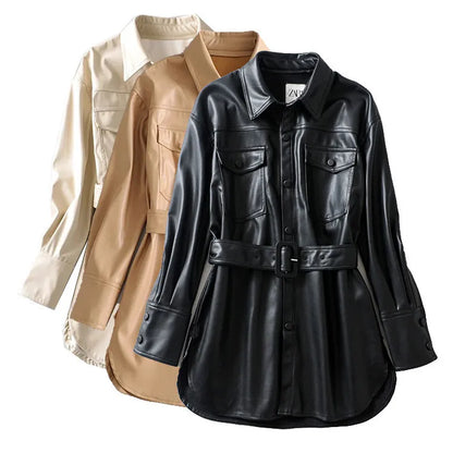 Women's high waist lace-up