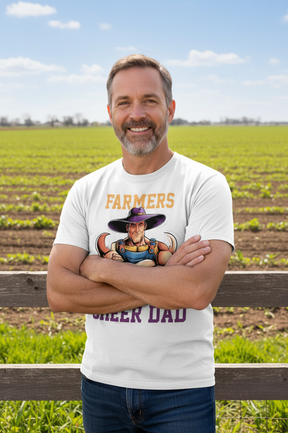Farmers Cheer Dad Graphic Tee