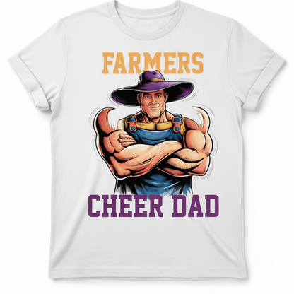 Farmers Cheer Dad Graphic Tee