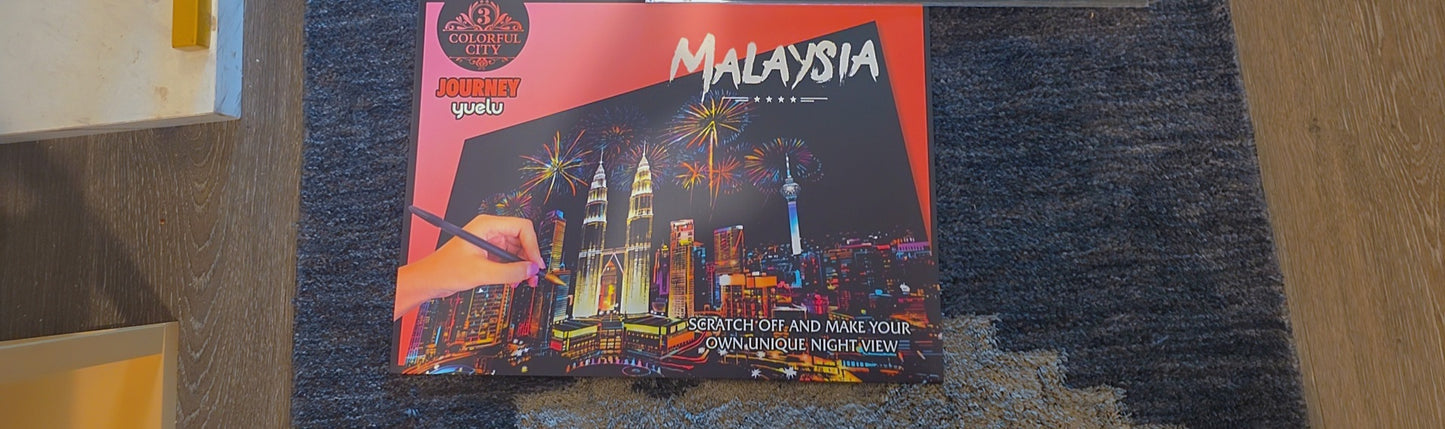 Rainbow Scraping Scratching Art  Malaysia