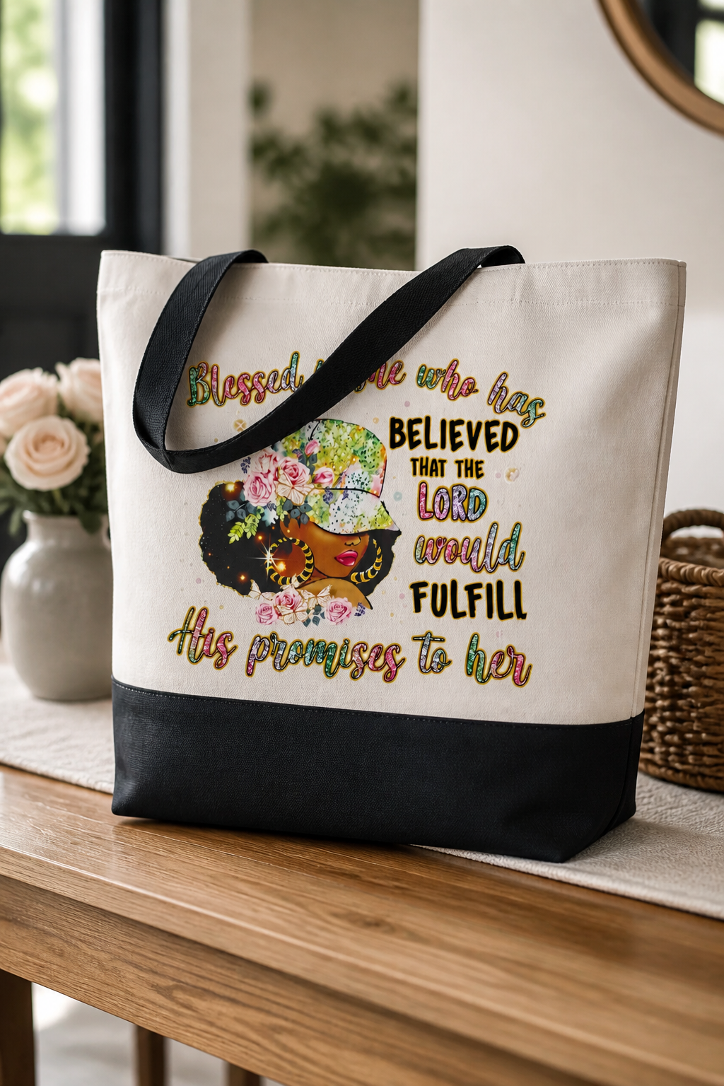 Tote Bag – New Mom Gift Idea for Women, Canvas Bag for Mom to Be, First Time Mom