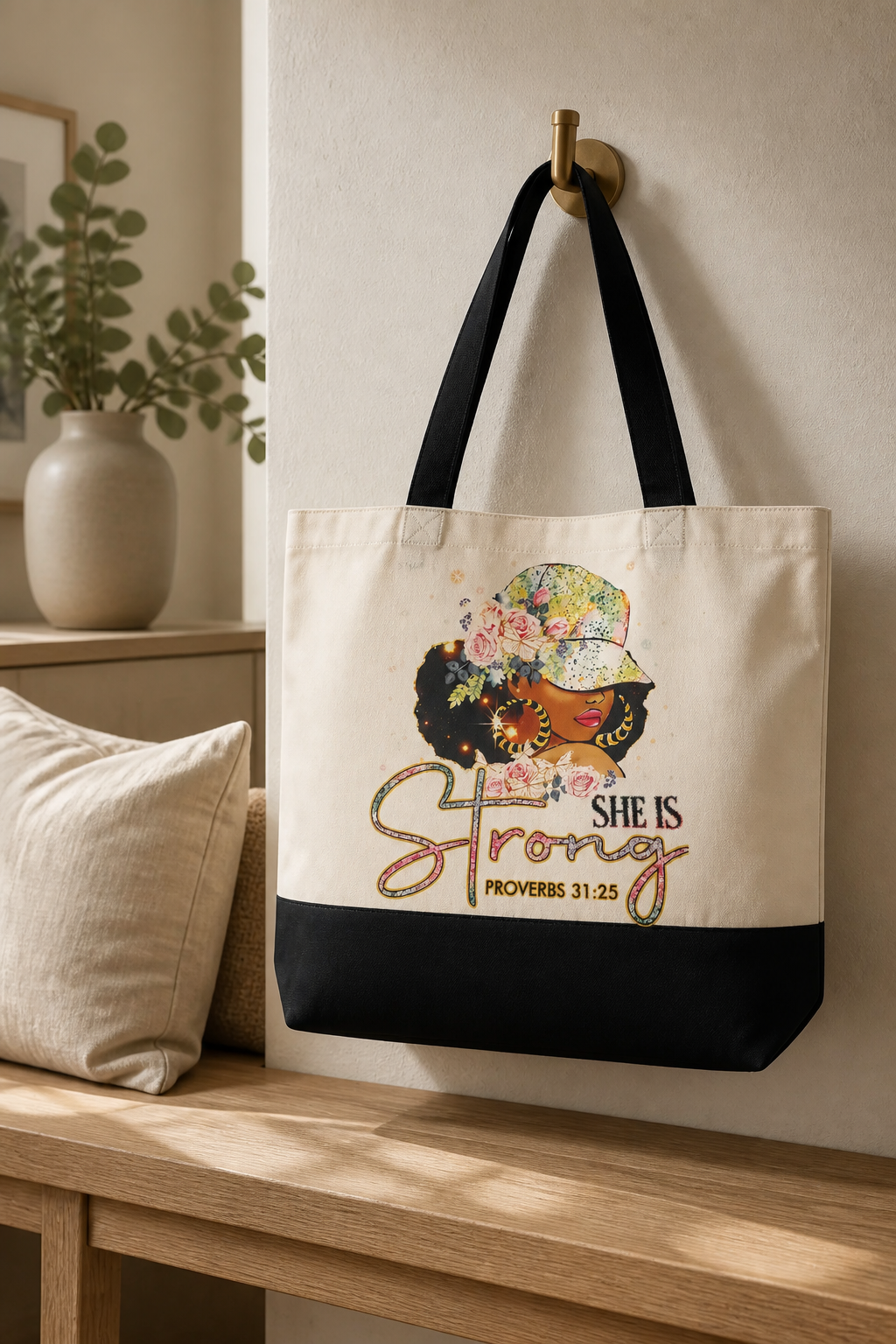 Ever Gifts Tote Bag  Idea for Women, Canvas Bag for Mom to Be, First Time Mom