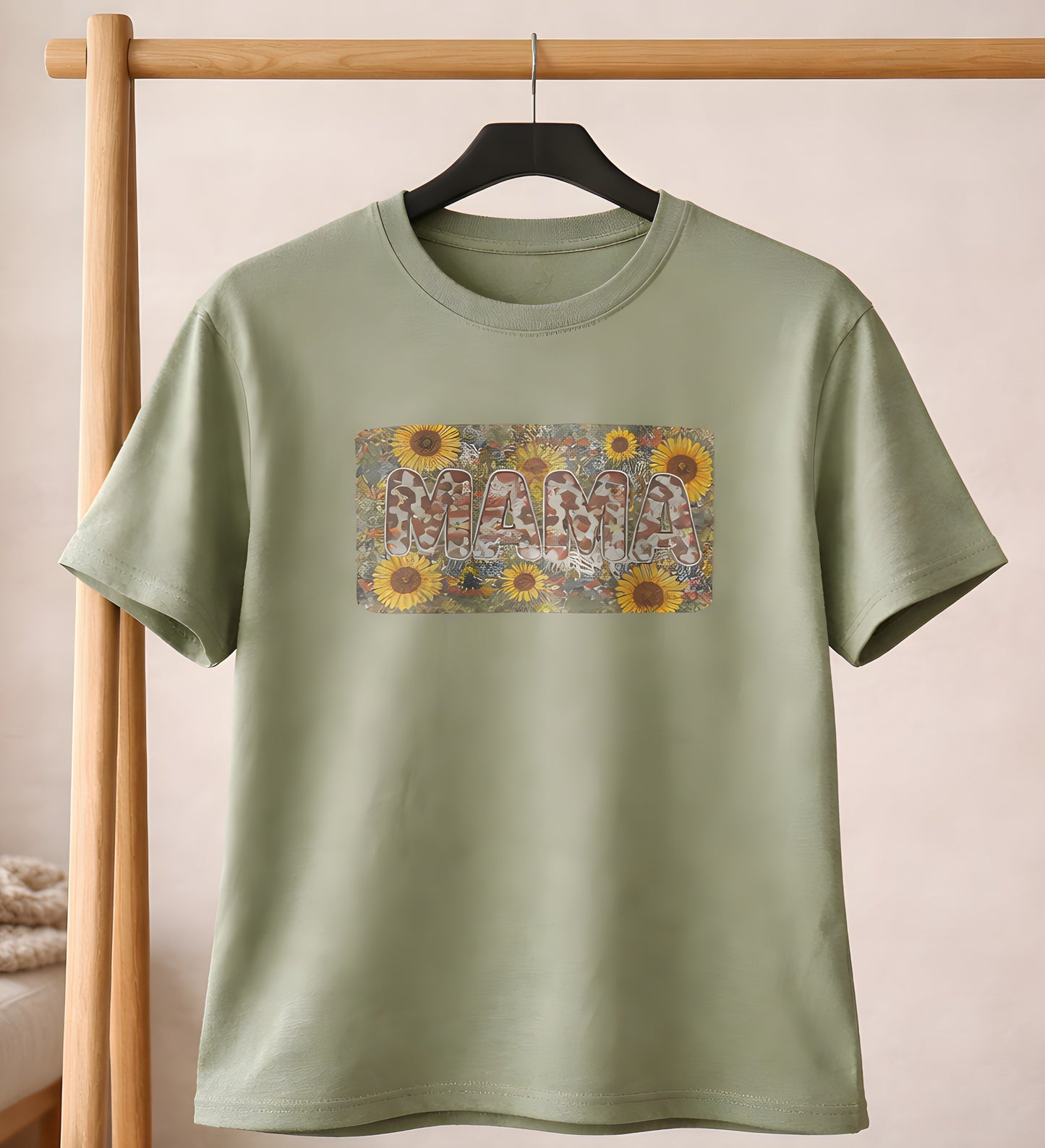 Mom Life Wildflower Design T-Shirt