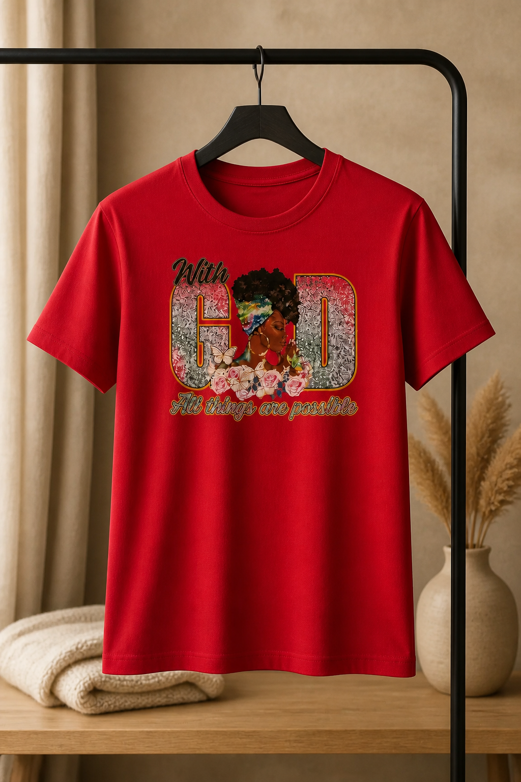 With God all things are possible T-Shirts for women