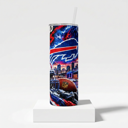 20 oz Buffalo Bills Buffalo Thunder Skinny Tumbler