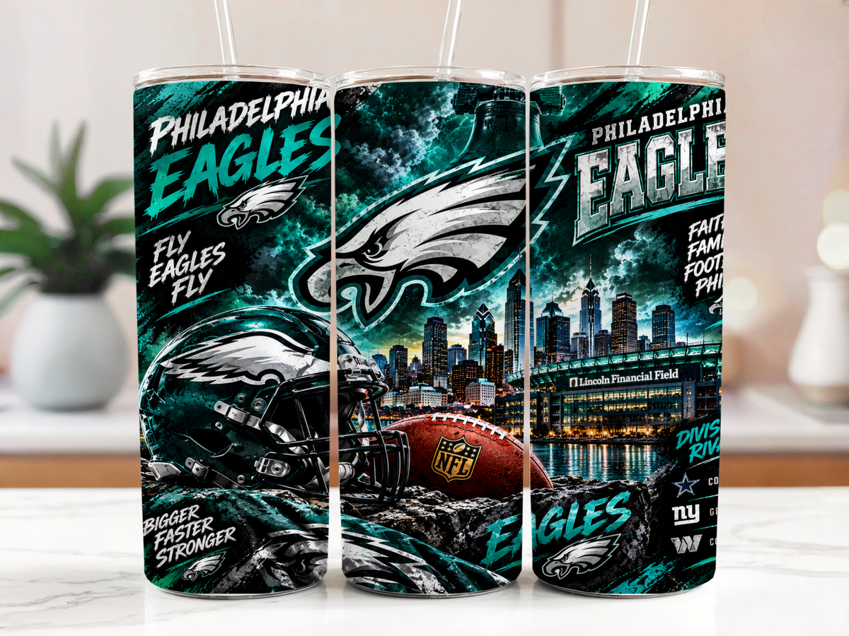 20 oz Philadelphia Eagles Emerald Storm Skinny Tumbler