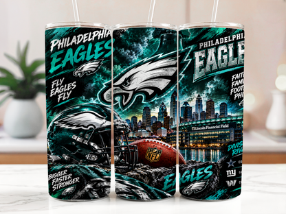20 oz Philadelphia Eagles Emerald Storm Skinny Tumbler